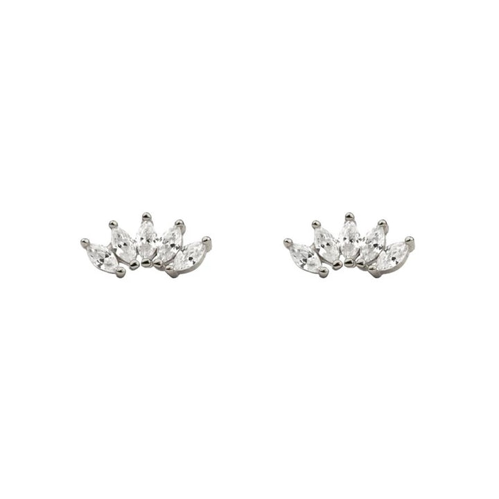 VEGA SILVER WHITE EARRINGS