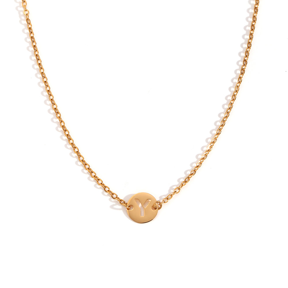ALPHABET GOLD NECKLACE