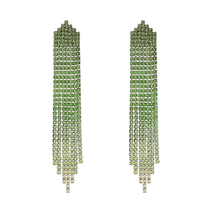 VINNY SILVER GREEN EARRINGS