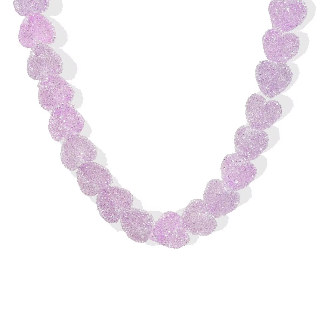 CANDY HEART LILAC NECKLACE