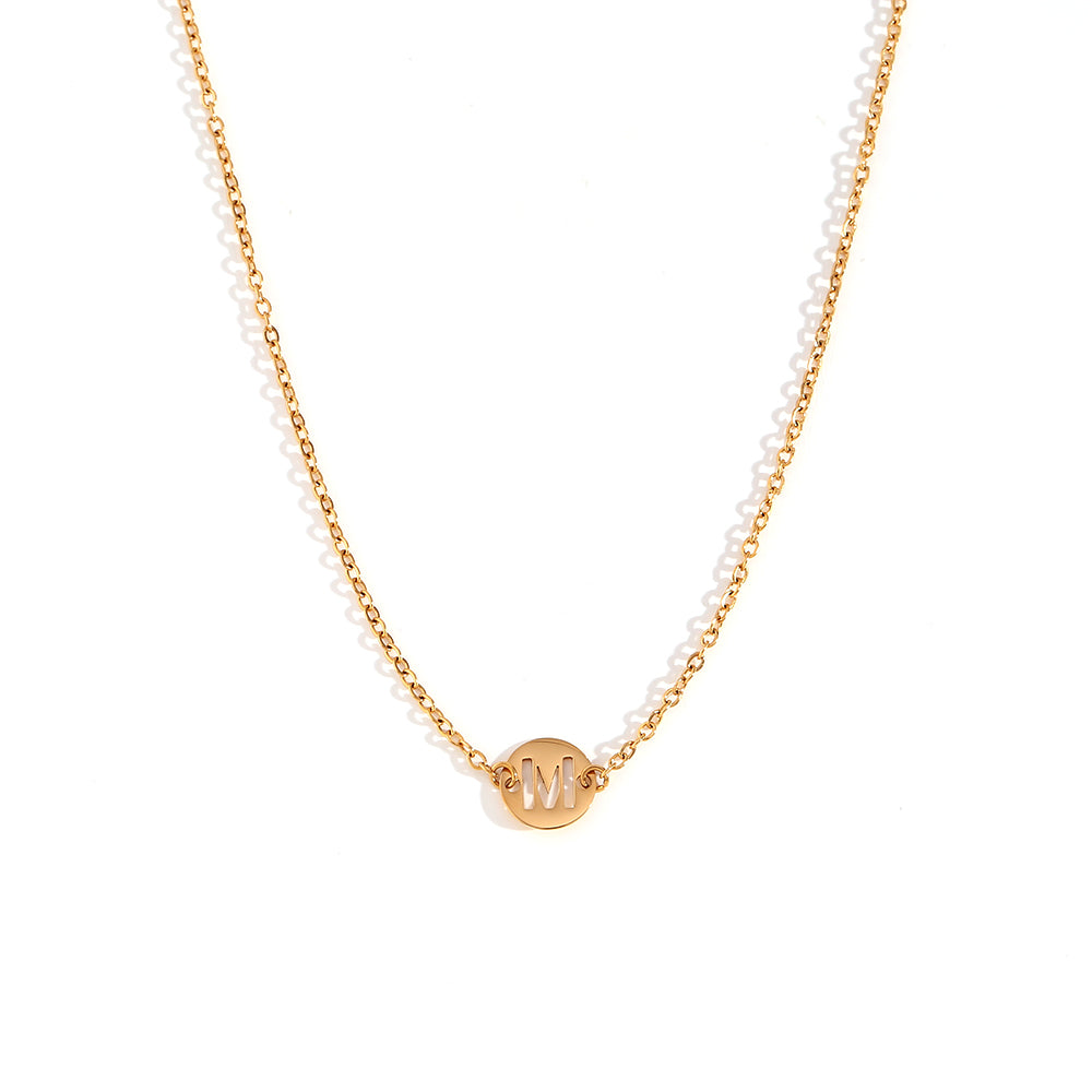 ALPHABET GOLD NECKLACE