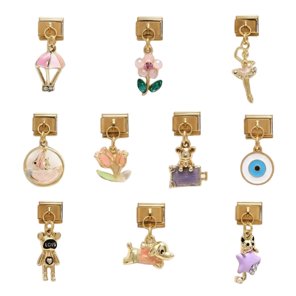 ITALIAN BRACELET DANGLING CHARMS (GOLD)