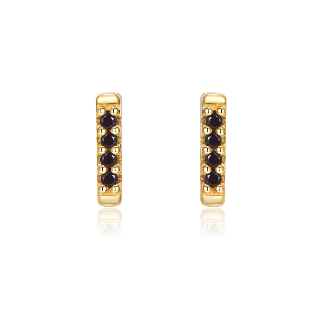 MIM GOLD BLACK EARRINGS