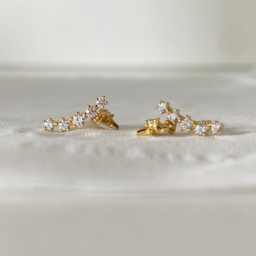 SHOOTING STAR GOLD EARRINGS