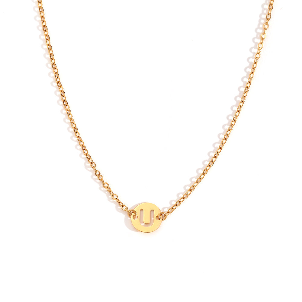 ALPHABET GOLD NECKLACE