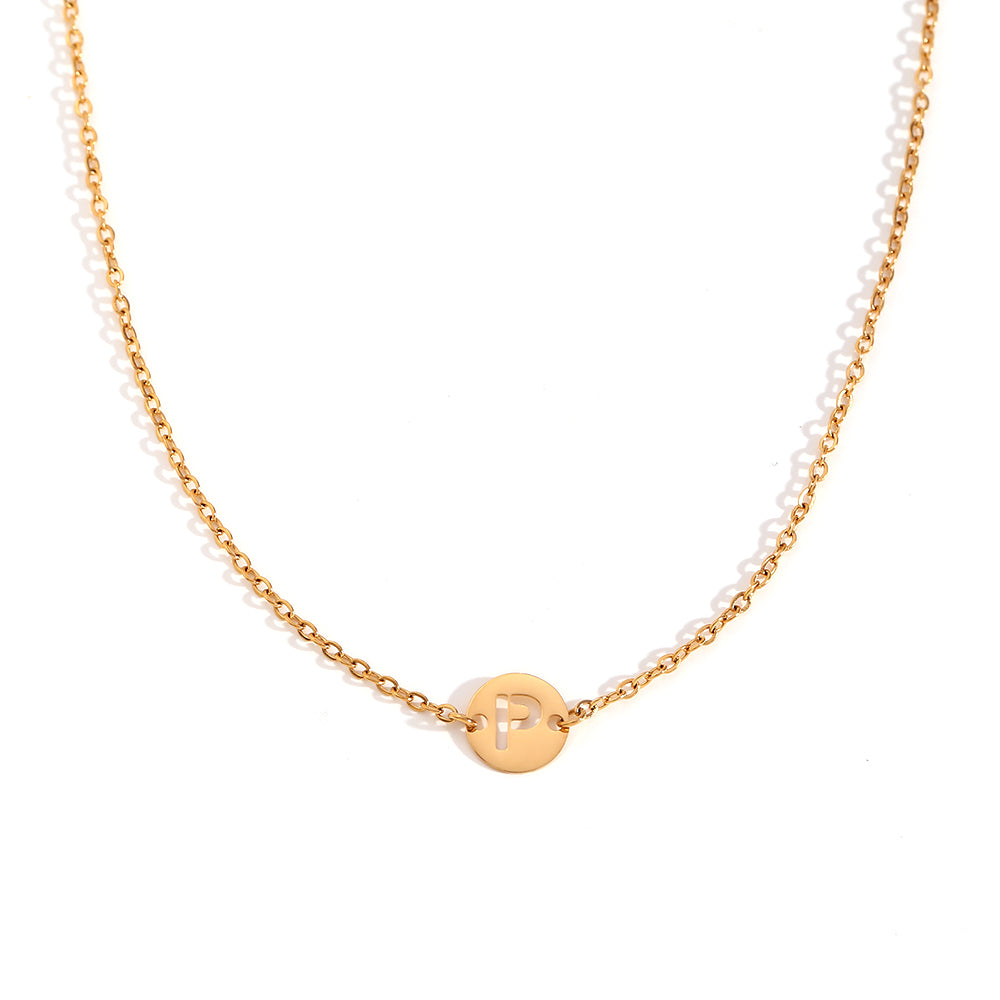 ALPHABET GOLD NECKLACE