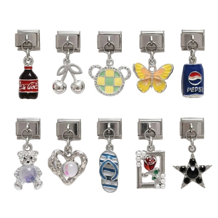 ITALIAN BRACELET DANGLING CHARMS (SILVER)