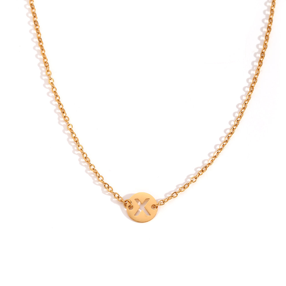 ALPHABET GOLD NECKLACE