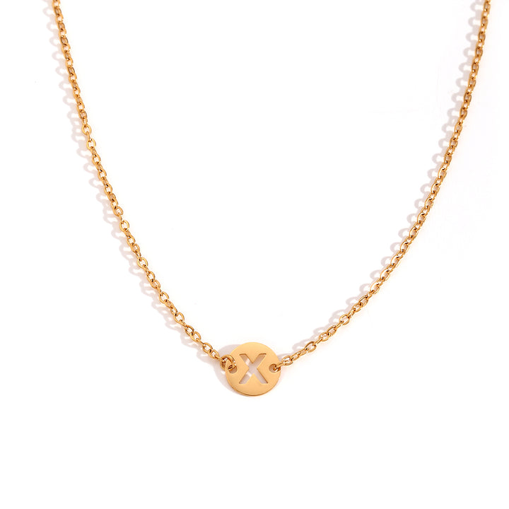 ALPHABET GOLD NECKLACE