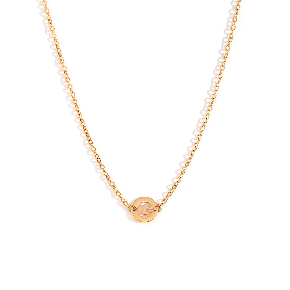 ALPHABET GOLD NECKLACE