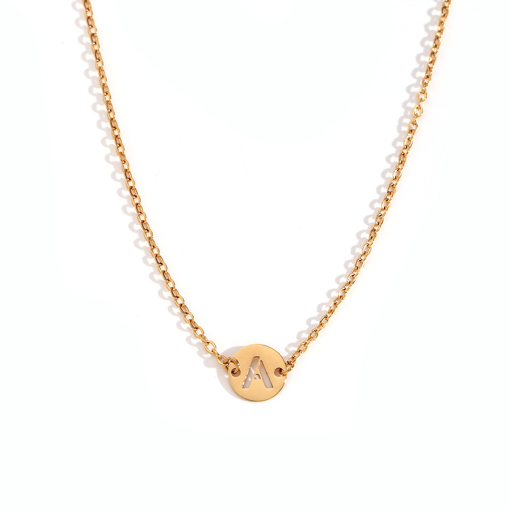 ALPHABET GOLD NECKLACE