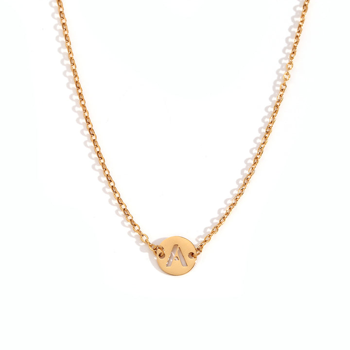 ALPHABET GOLD NECKLACE