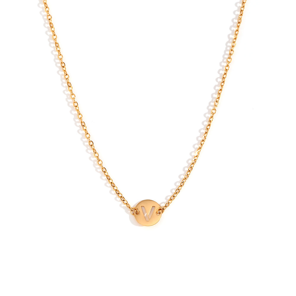 ALPHABET GOLD NECKLACE