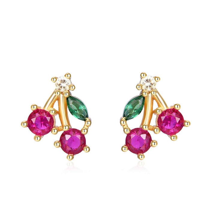 CHERRY GOLD EARRINGS