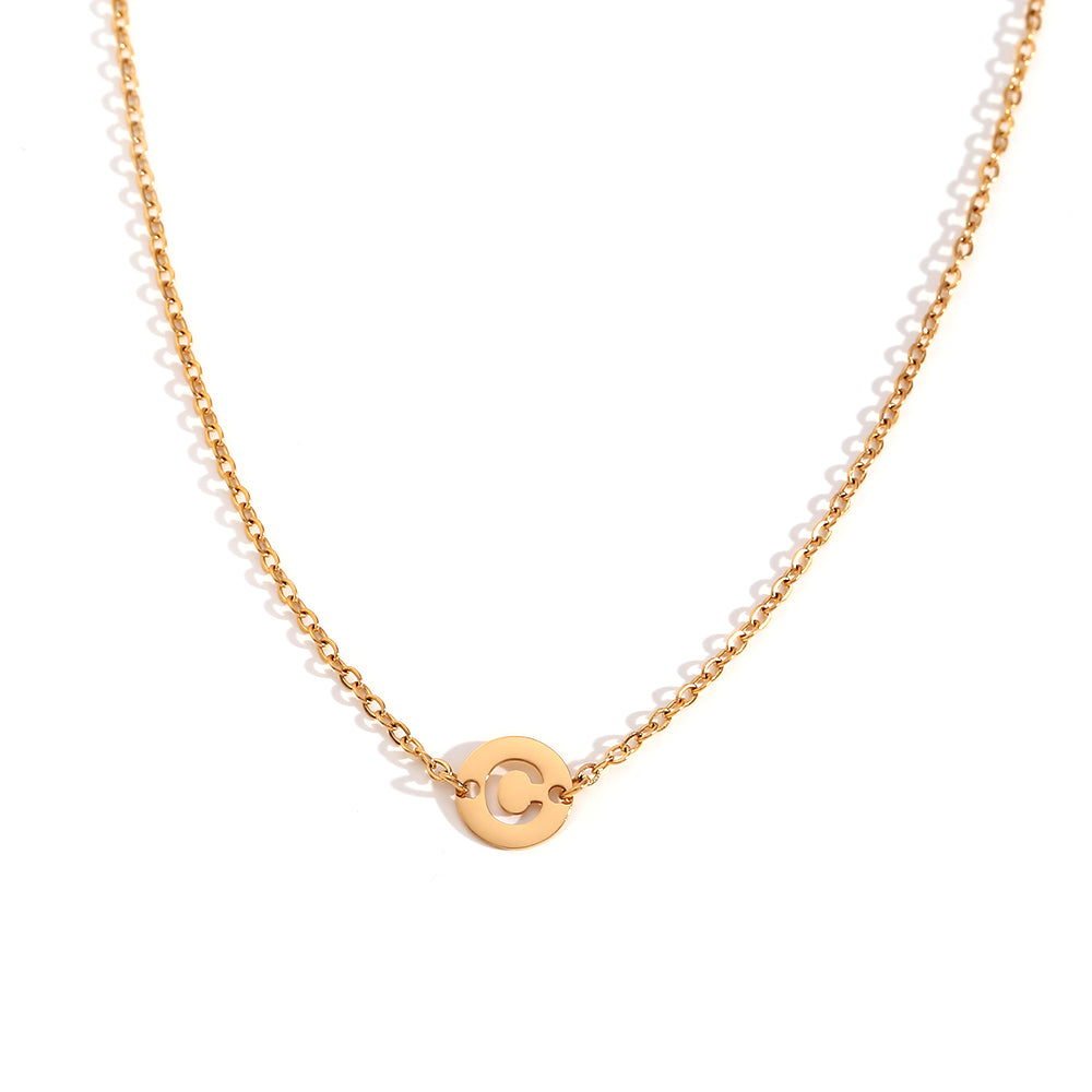 ALPHABET GOLD NECKLACE