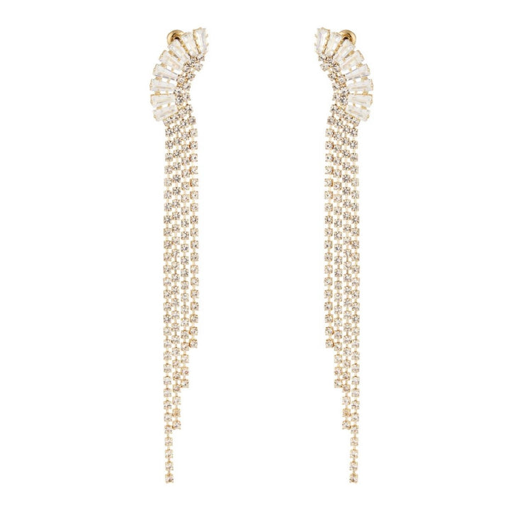 CERSE GOLD WHITE EARRINGS