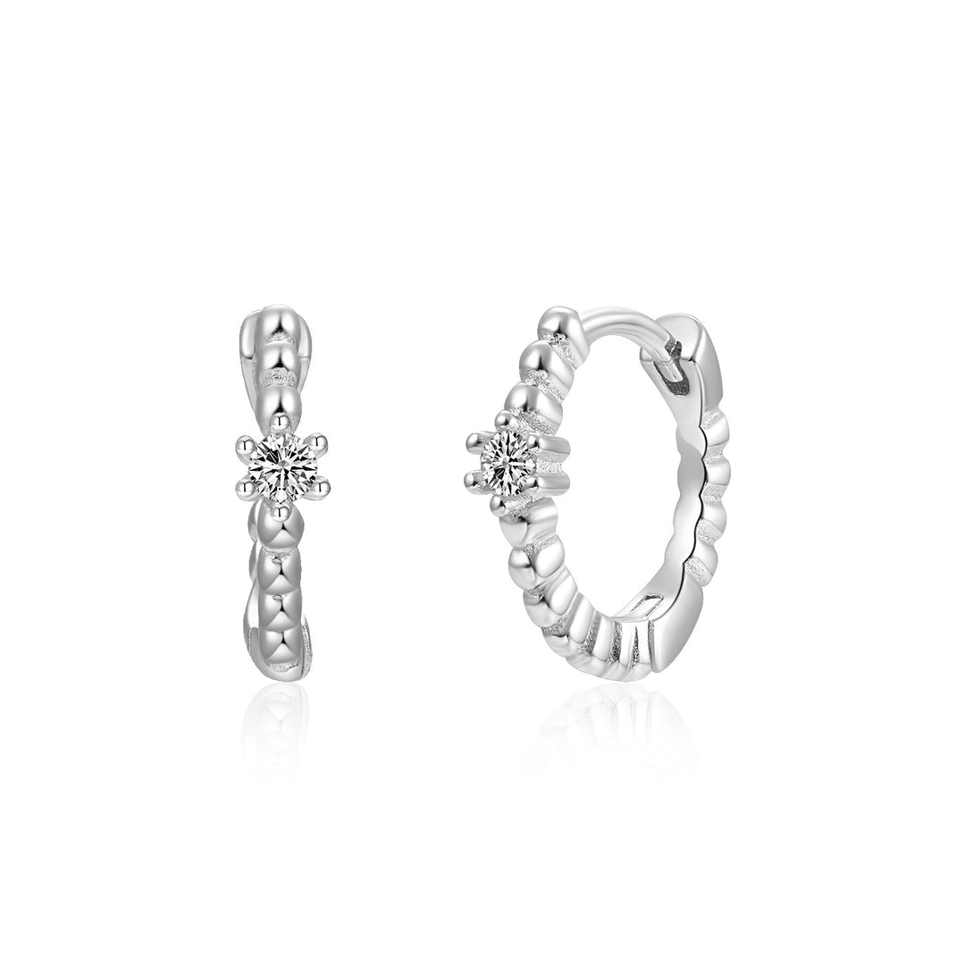 POPPY SILVER WHITE EARRINGS