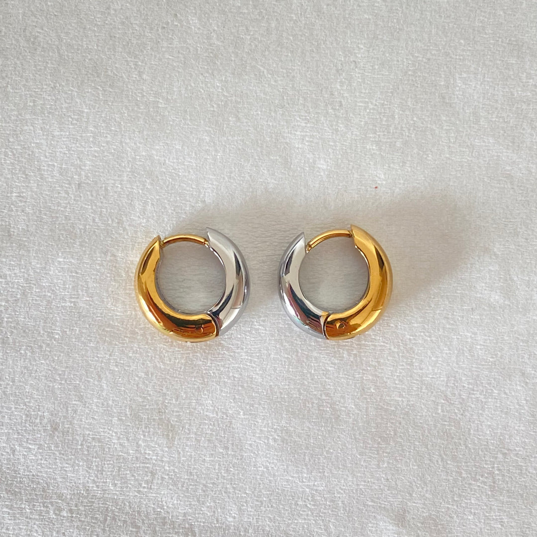 TIN GOLD & SILVER EARRINGS