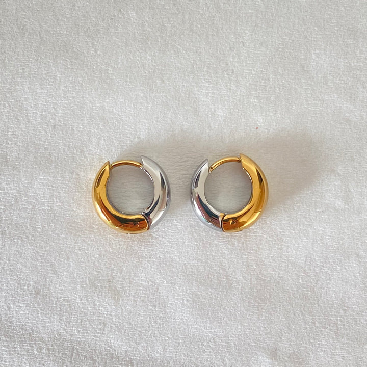 TIN GOLD & SILVER EARRINGS