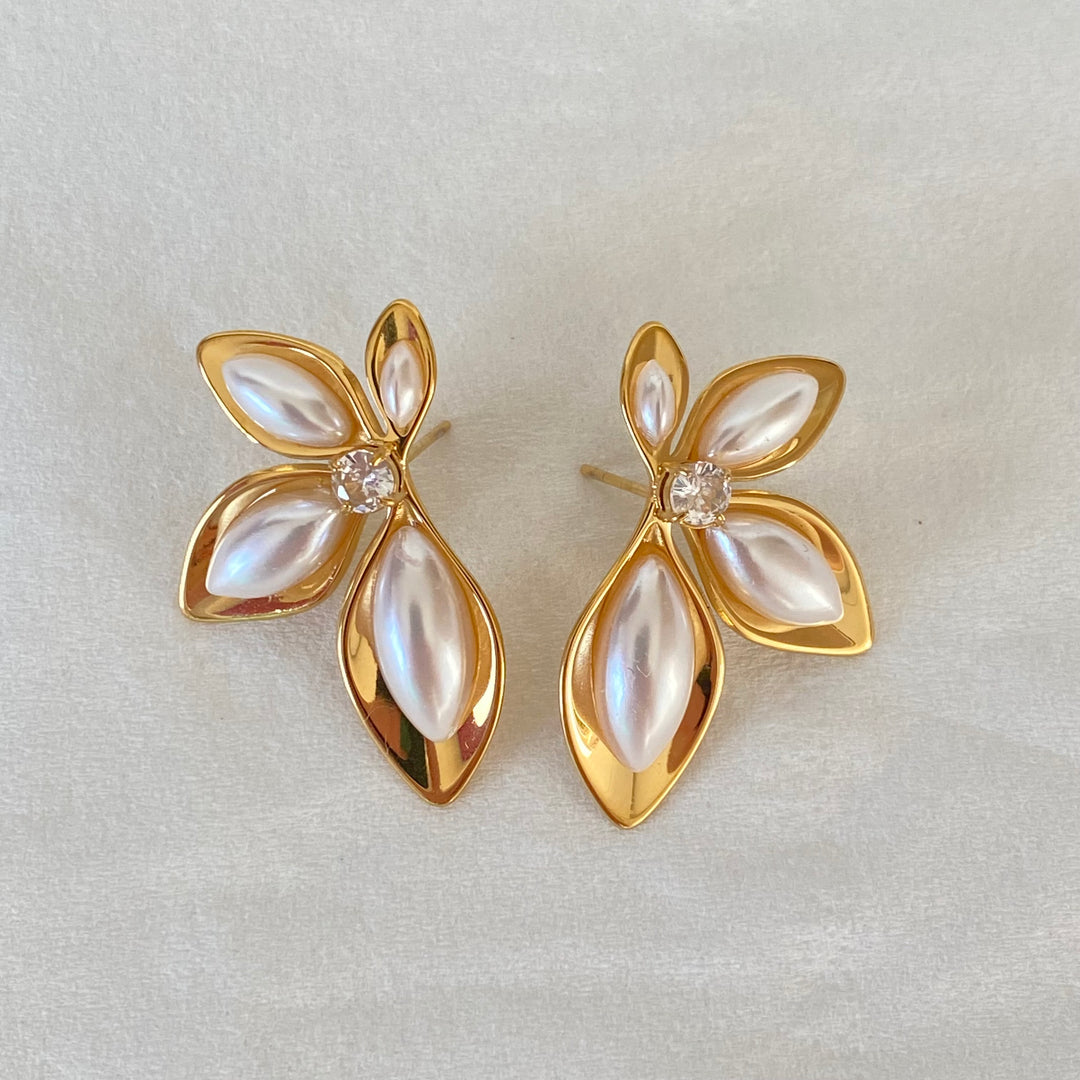 NIDE GOLD EARRINGS