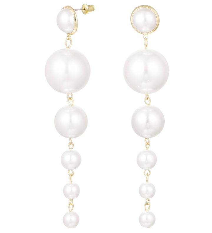 RIA GOLD PEARL EARRINGS