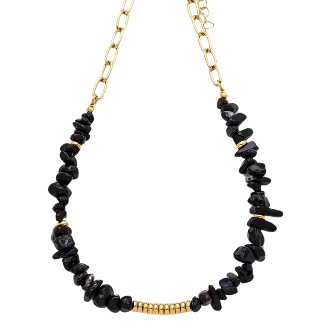 JENA BLACK ONYX NECKLACE