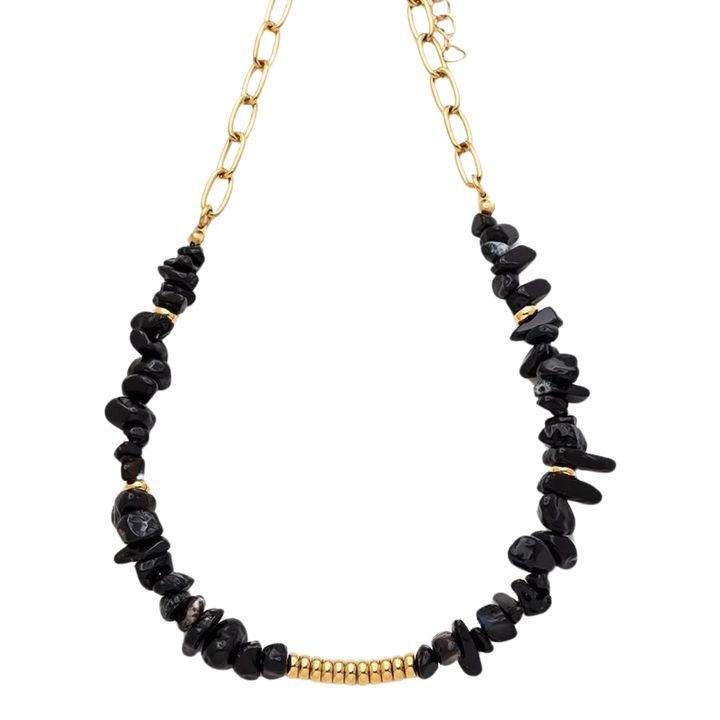 JENA BLACK ONYX NECKLACE