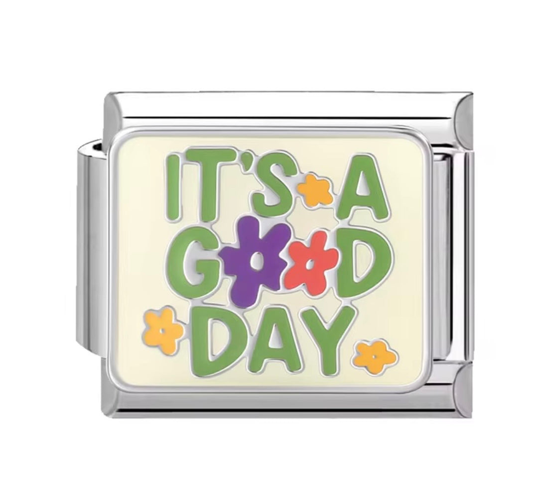 ITALIAN BRACELET FLAT CHARMS (SILVER)