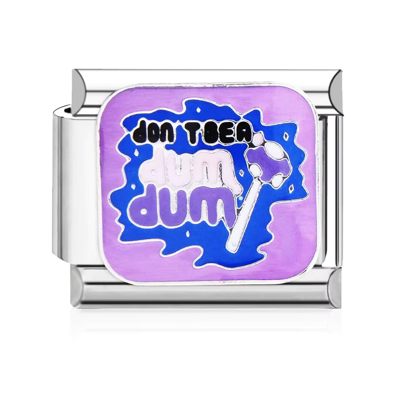 ITALIAN BRACELET FLAT CHARMS (SILVER)