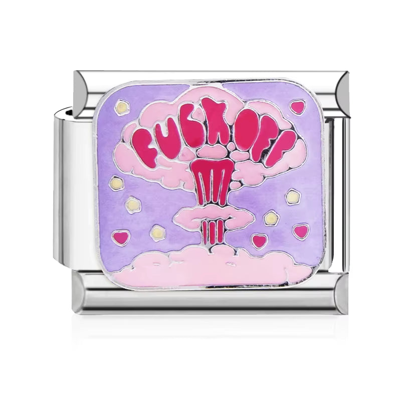 ITALIAN BRACELET FLAT CHARMS (SILVER)