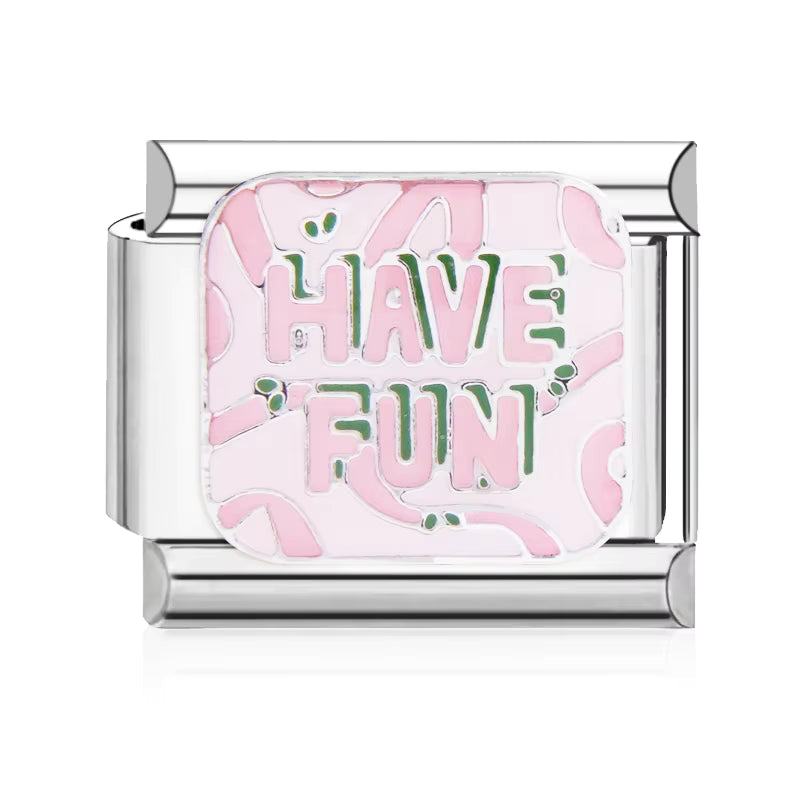 ITALIAN BRACELET FLAT CHARMS (SILVER)