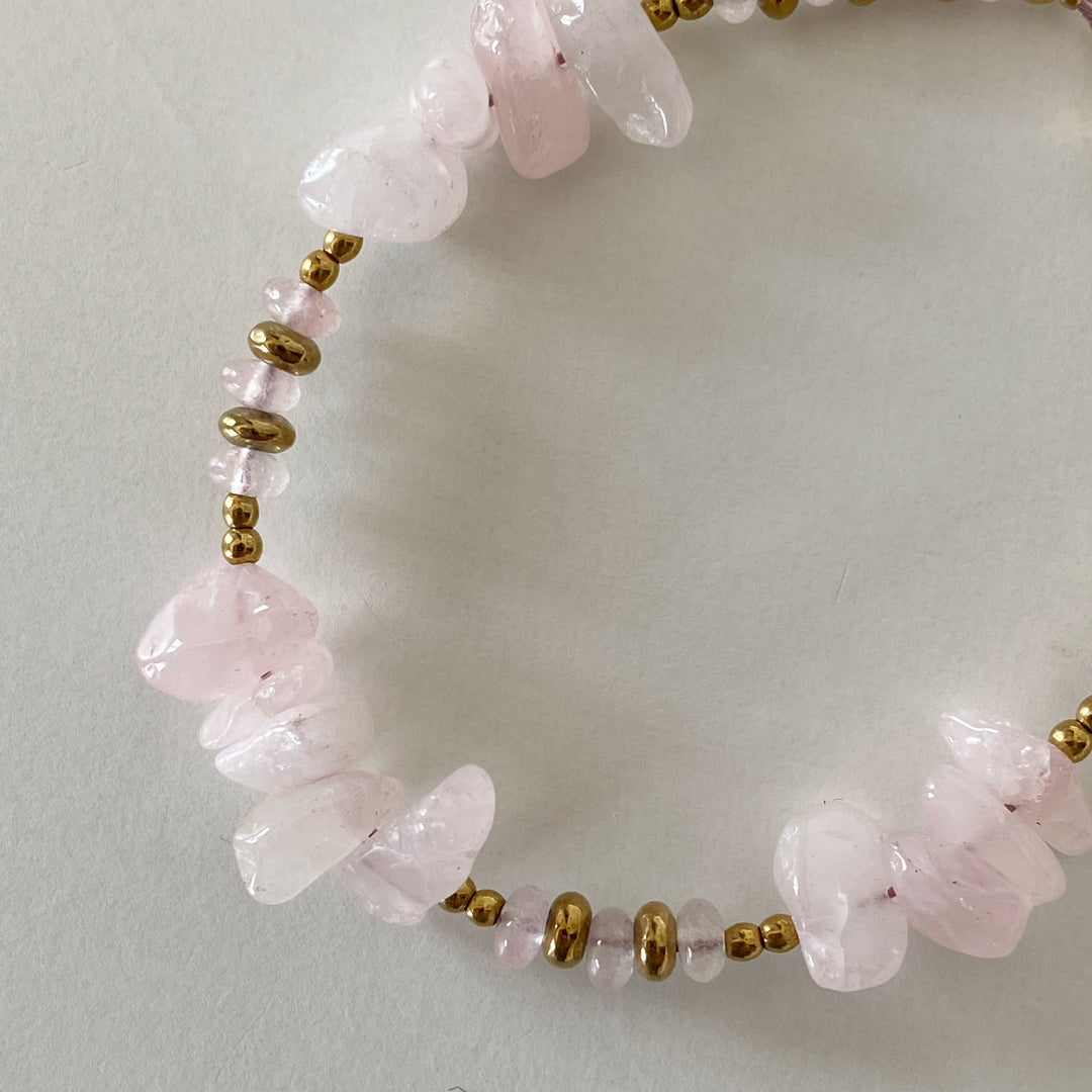 CORA ROSE QUARTZ BRACELET
