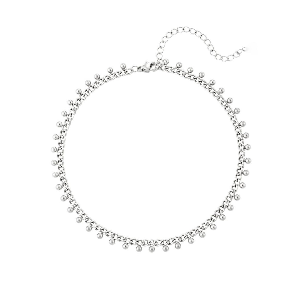 BARBS SILVER ANKLET