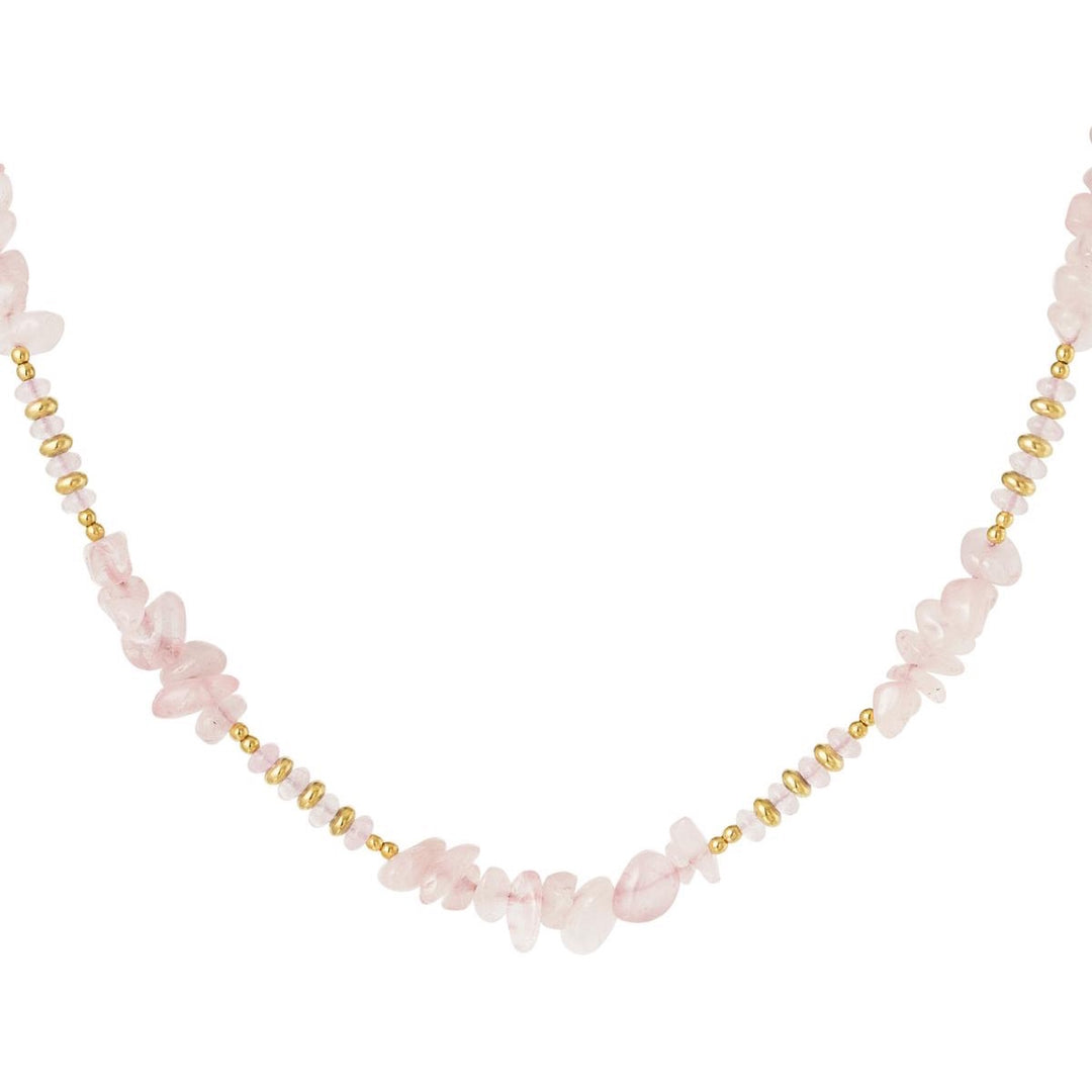 CORA ROSE QUARTZ NECKLACE