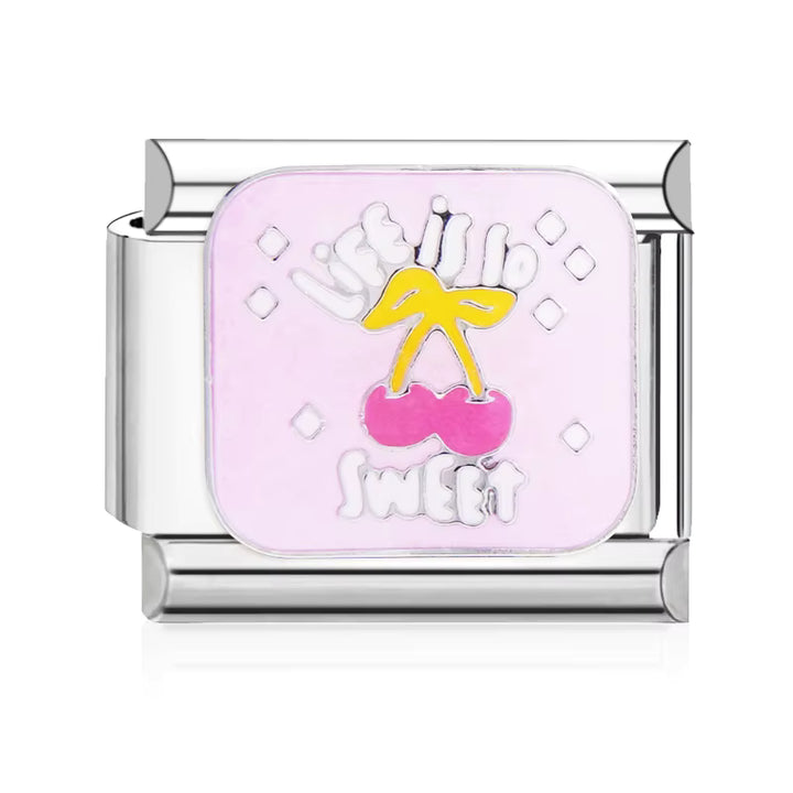 ITALIAN BRACELET FLAT CHARMS (SILVER)