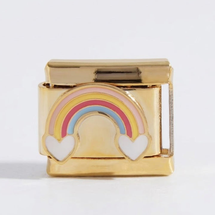 ITALIAN BRACELET FLAT CHARMS (GOLD)