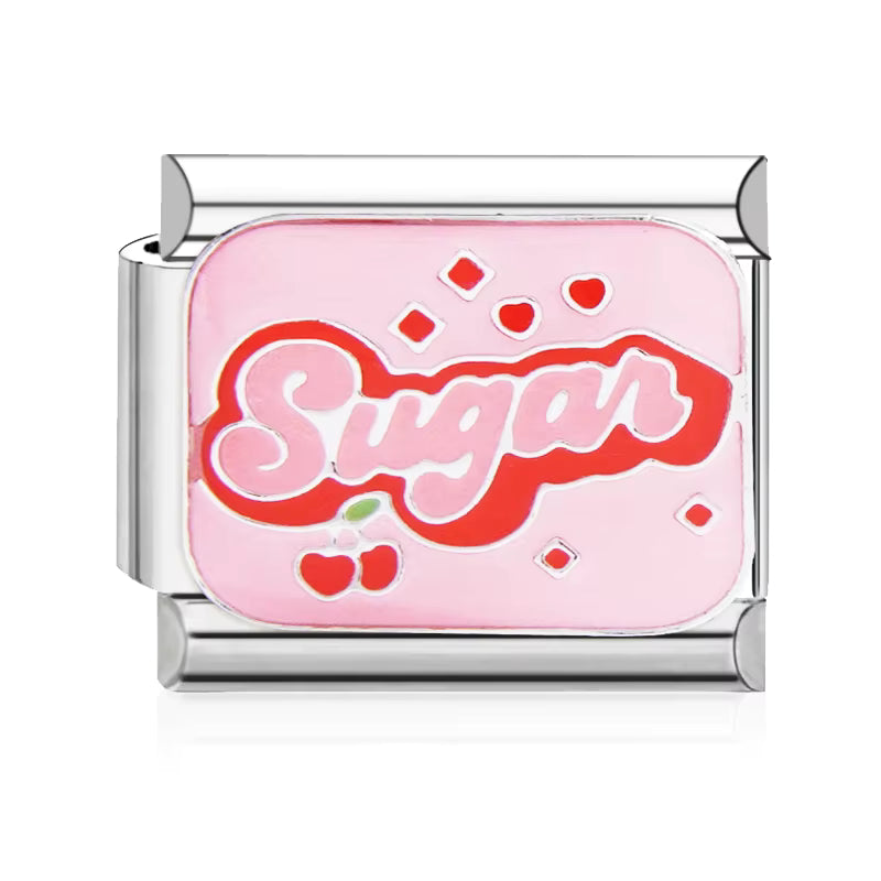 ITALIAN BRACELET FLAT CHARMS (SILVER)