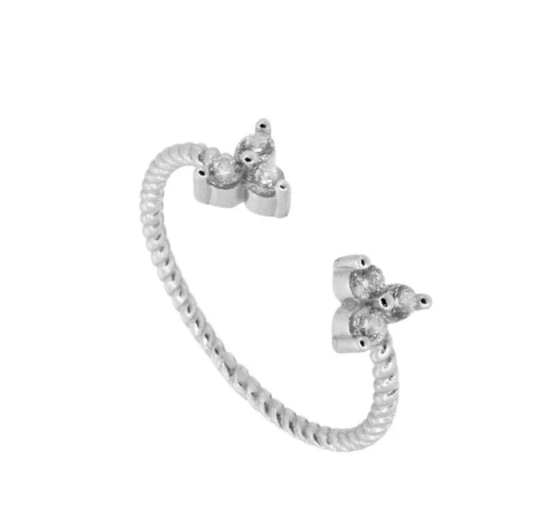 SIERA SILVER WHITE RING