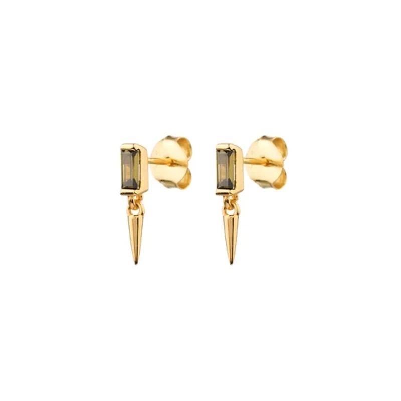 ELIS GOLD KHAKI EARRINGS