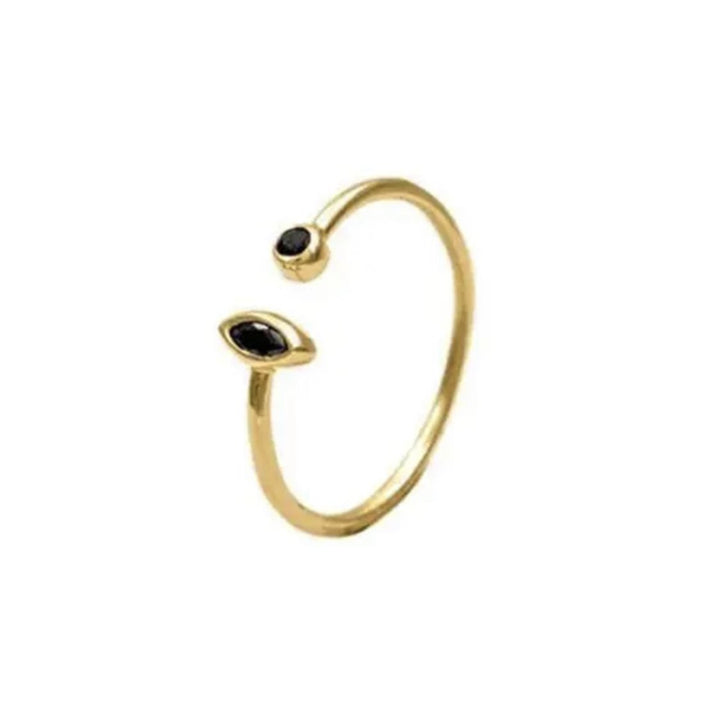 CELIA GOLD BLACK RING