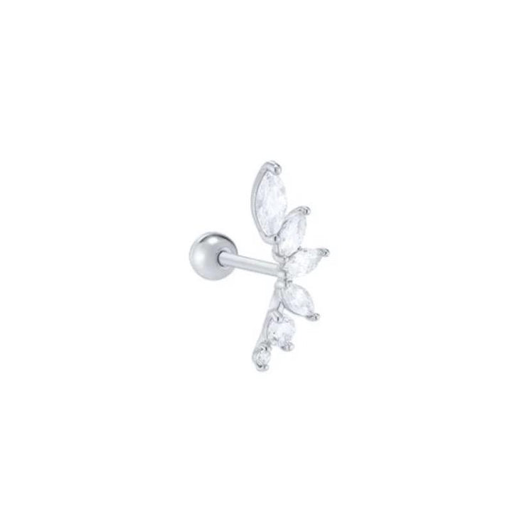 KIRA SILVER WHITE PIERCING