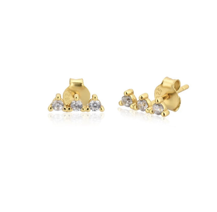 KELLY GOLD WHITE EARRINGS