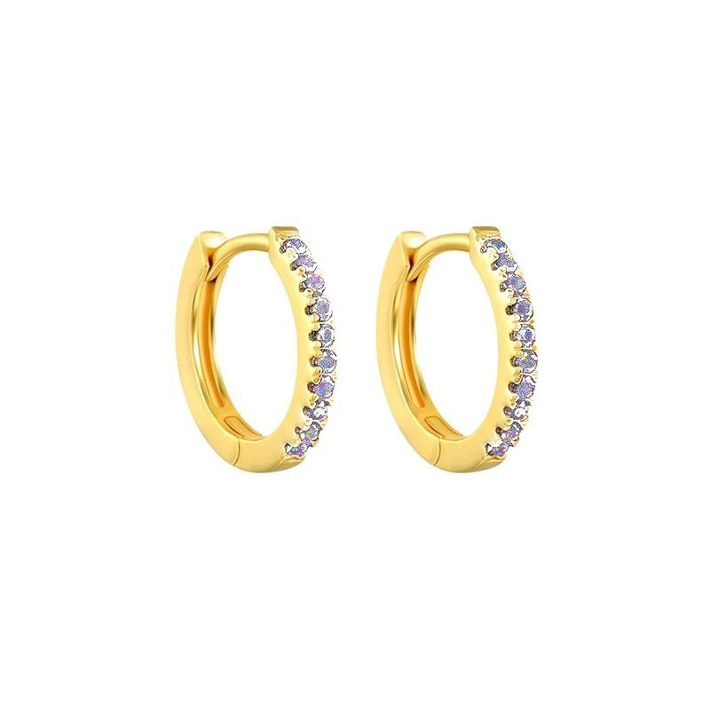 LINDSEY GOLD WHITE EARRINGS