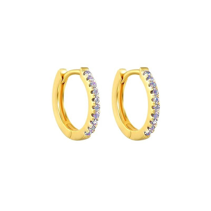 LINDSEY GOLD WHITE EARRINGS