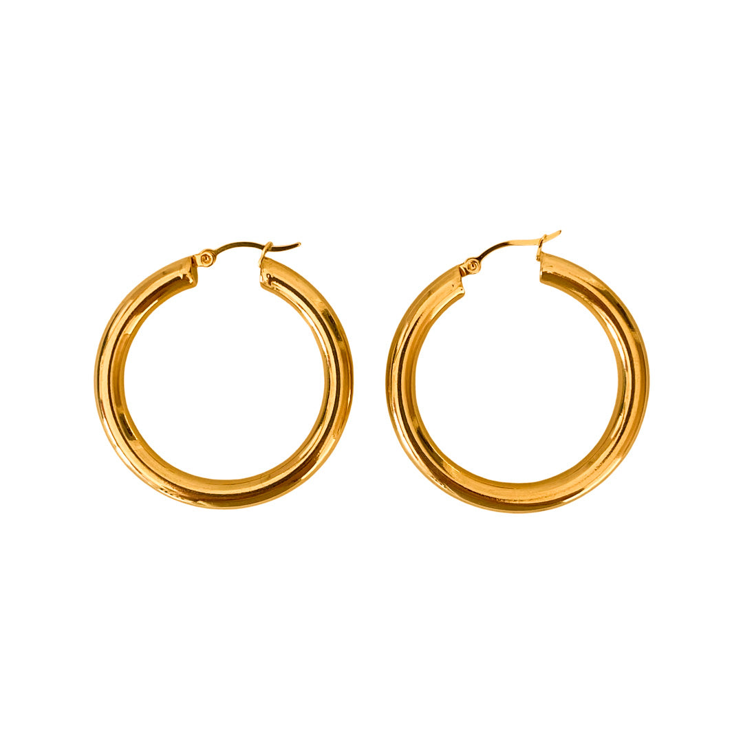KATE GOLD MEDIUM EARRINGS