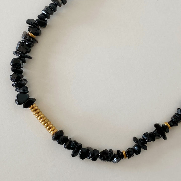 JENA BLACK ONYX NECKLACE