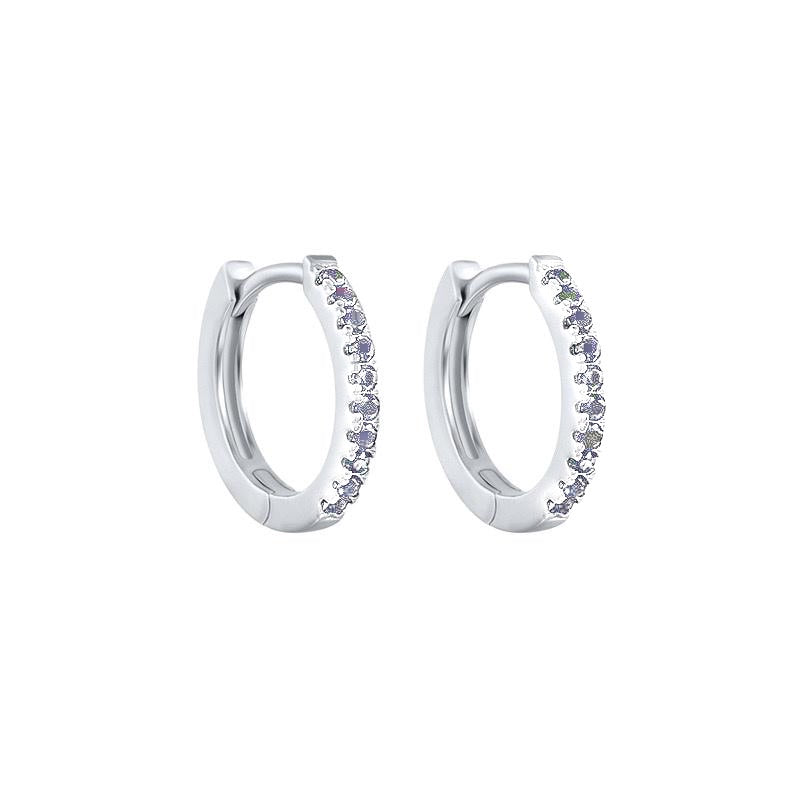 LINDSEY SILVER WHITE EARRINGS