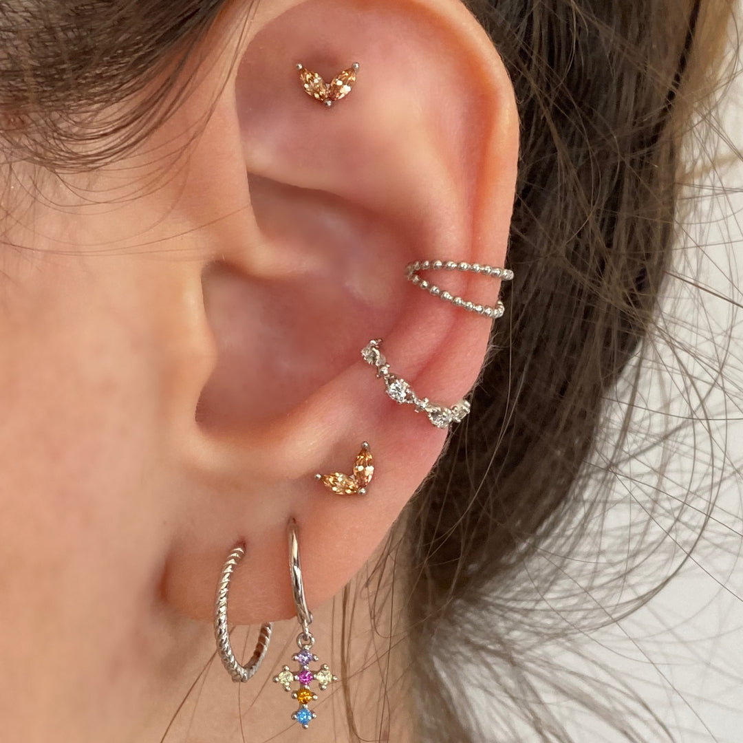 AZALEA SILVER EARCUFF