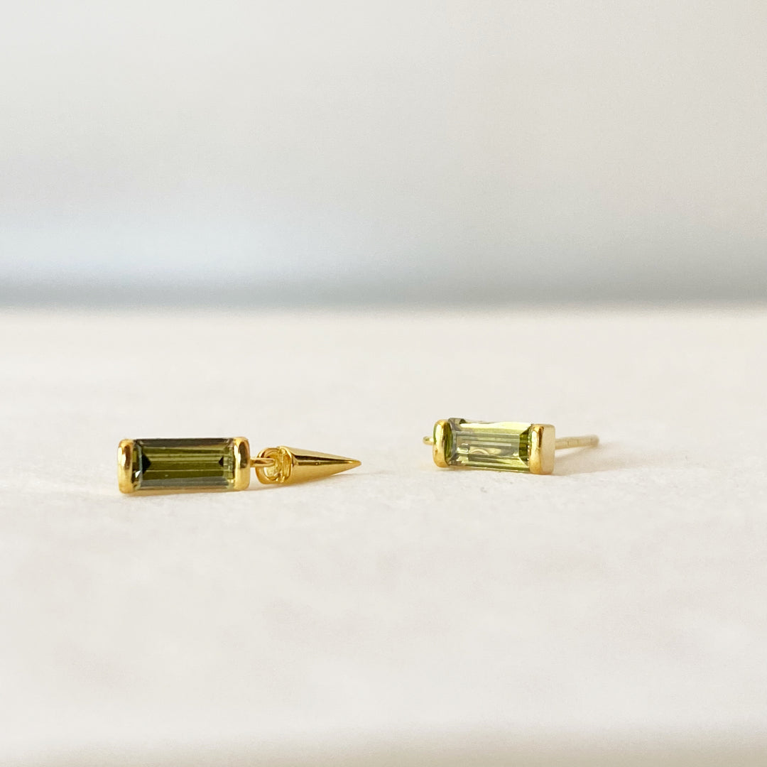 ELIS GOLD KHAKI EARRINGS