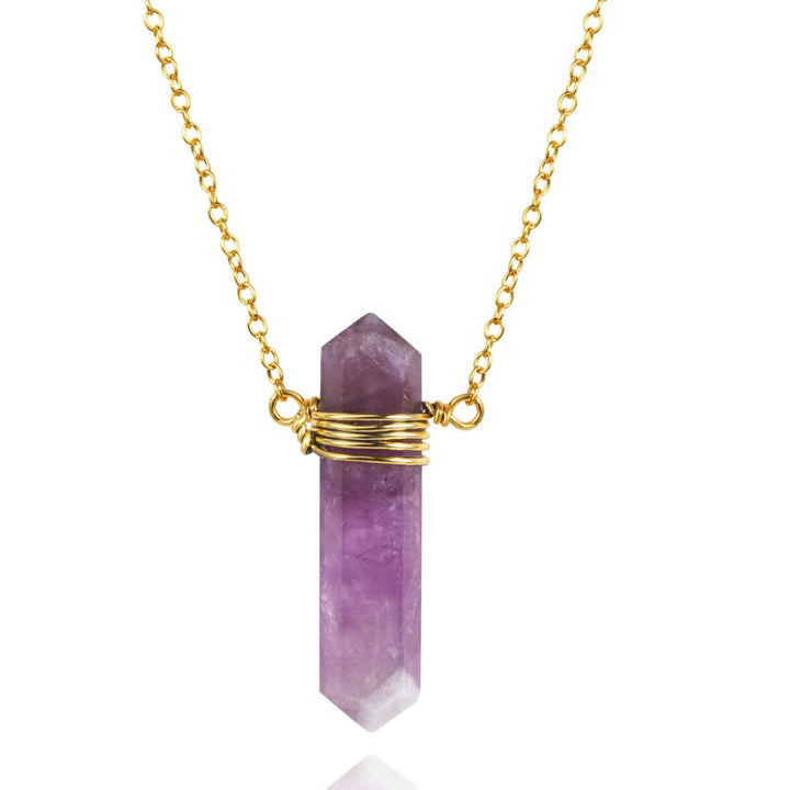 AMETHYST GOLD NECKLACE